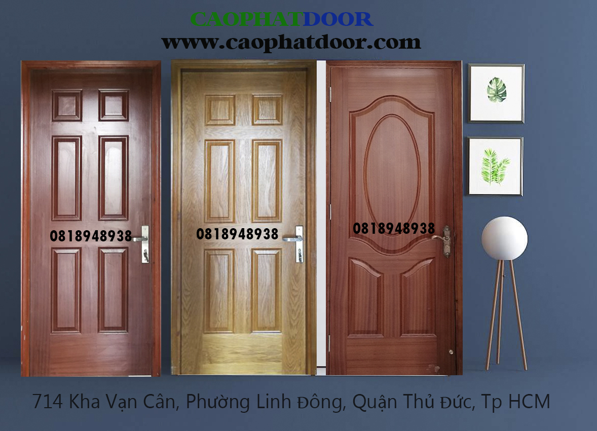 Cửa gỗ công nghiệp HDF Veneer.